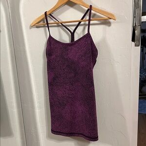 Lululemon Purple and black Strappy tank Top